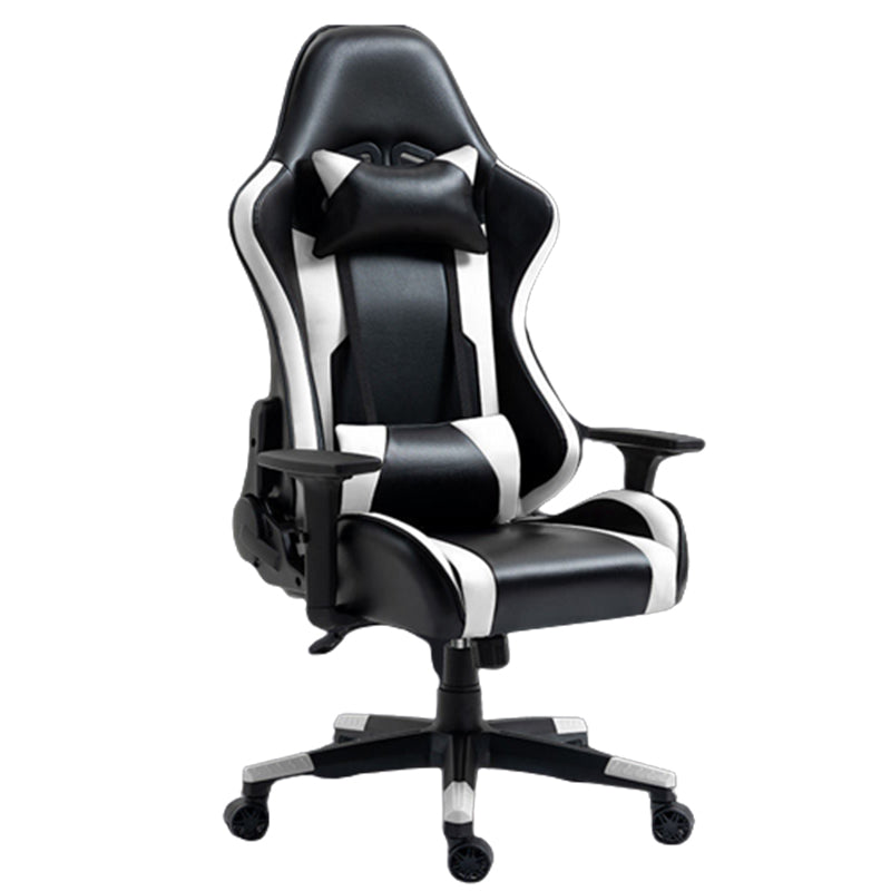 Silla de escritorio moderna silla de computadora de cuero por faux silla con ruedas con ruedas