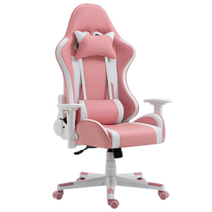 Silla de escritorio moderna silla de computadora de cuero por faux silla con ruedas con ruedas