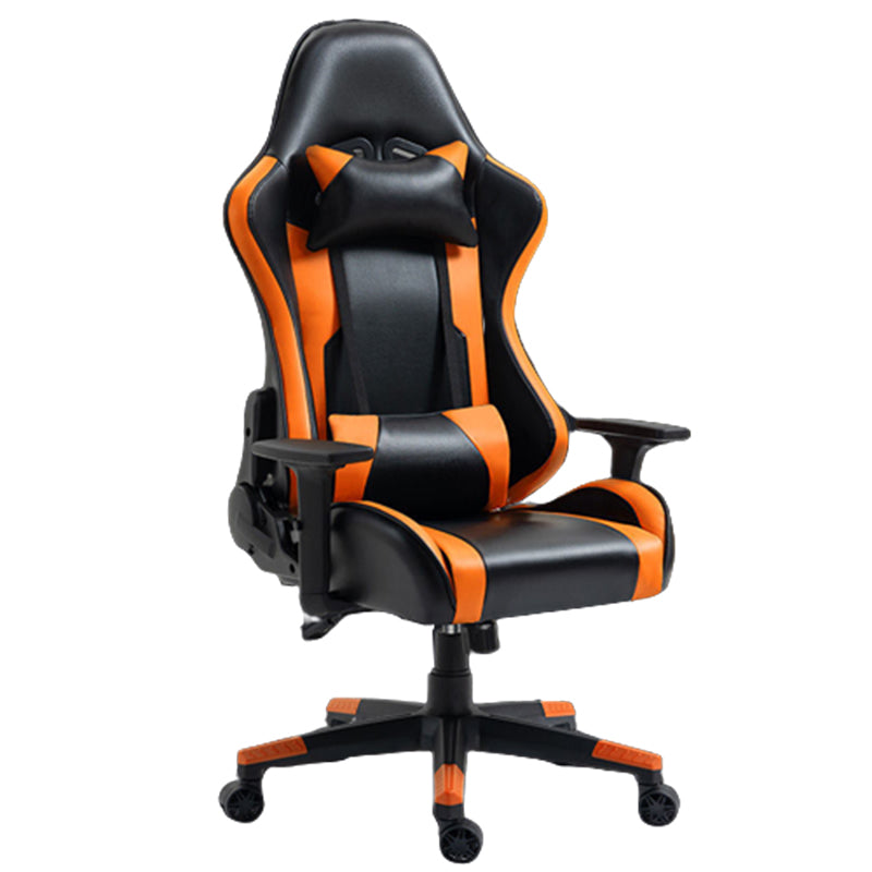 Silla de escritorio moderna silla de computadora de cuero por faux silla con ruedas con ruedas