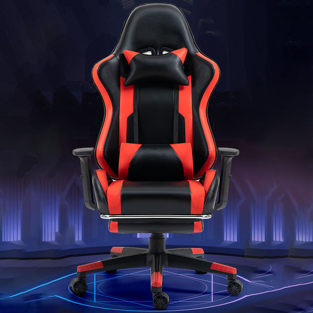 Silla de escritorio moderna silla de computadora de cuero por faux silla con ruedas con ruedas