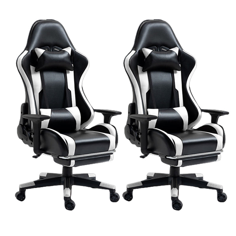 Silla de escritorio moderna silla de computadora de cuero por faux silla con ruedas con ruedas