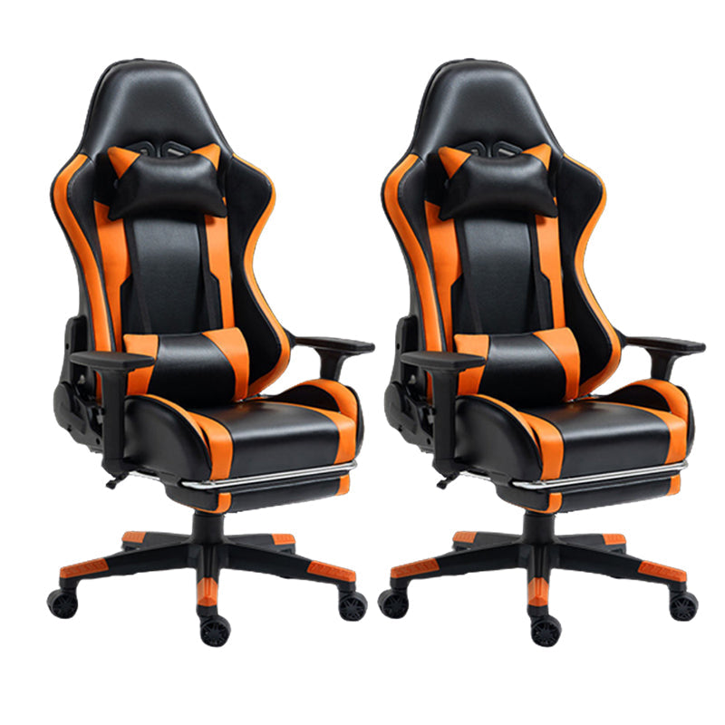 Silla de escritorio moderna silla de computadora de cuero por faux silla con ruedas con ruedas