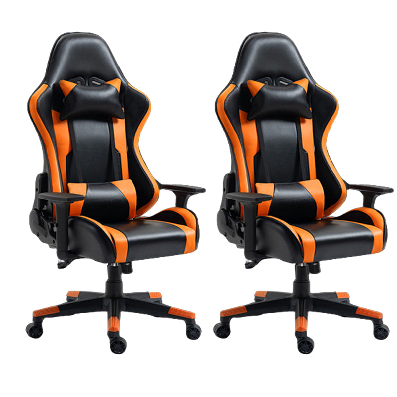 Silla de escritorio moderna silla de computadora de cuero por faux silla con ruedas con ruedas