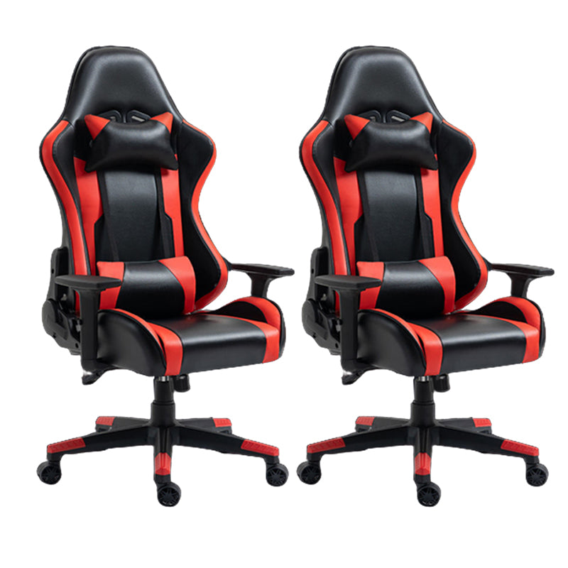 Silla de escritorio moderna silla de computadora de cuero por faux silla con ruedas con ruedas