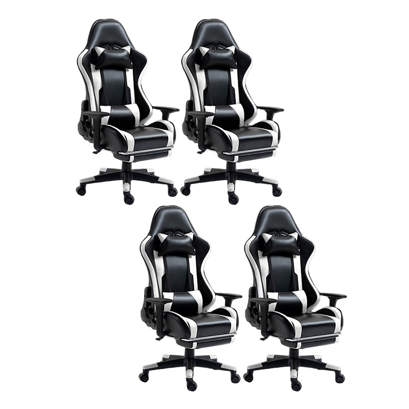 Silla de escritorio moderna silla de computadora de cuero por faux silla con ruedas con ruedas