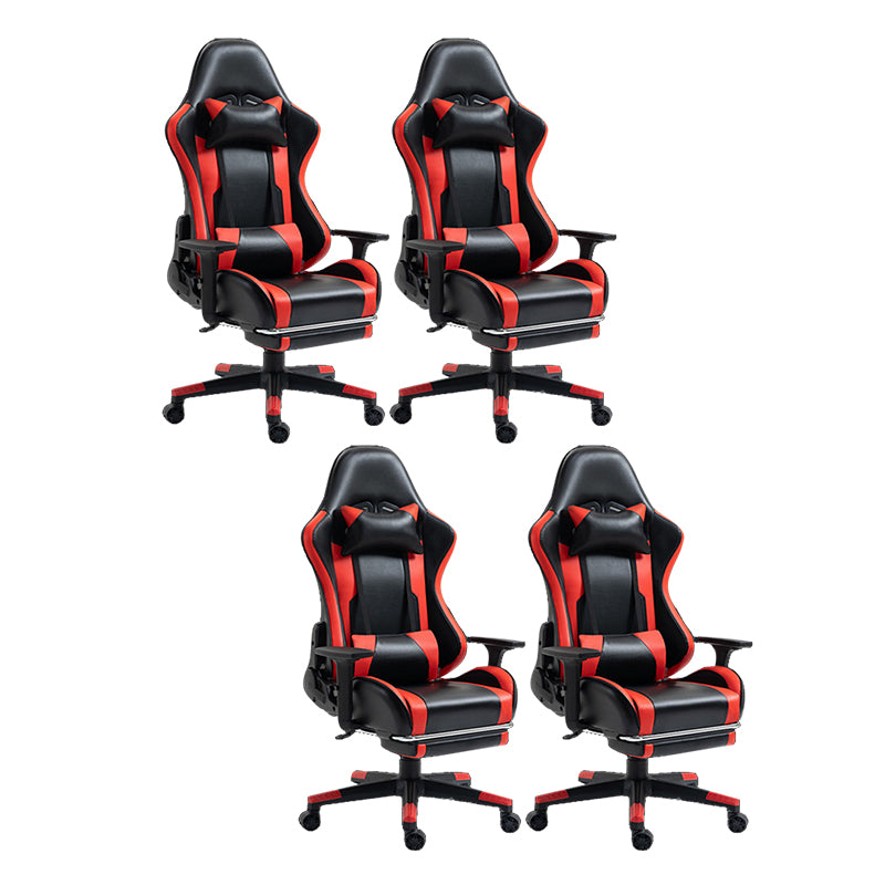 Silla de escritorio moderna silla de computadora de cuero por faux silla con ruedas con ruedas