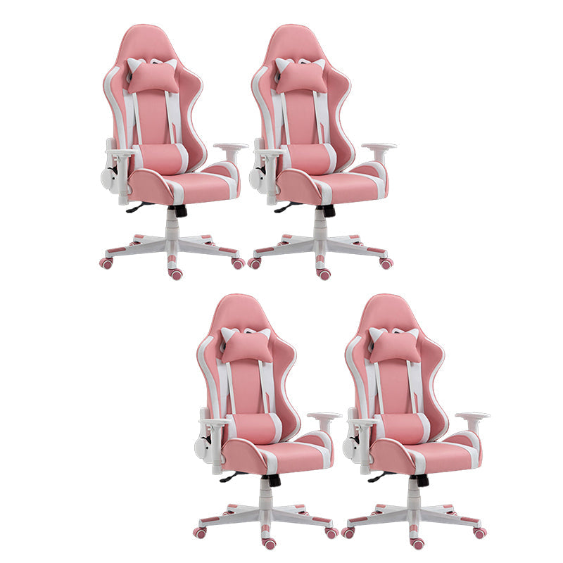 Silla de escritorio moderna silla de computadora de cuero por faux silla con ruedas con ruedas