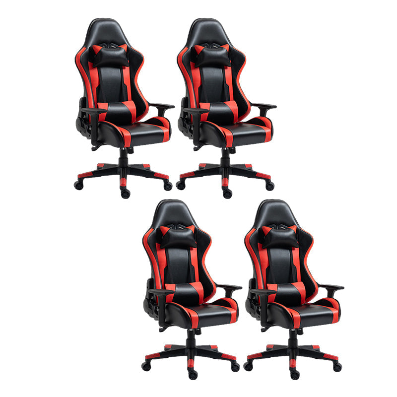 Silla de escritorio moderna silla de computadora de cuero por faux silla con ruedas con ruedas