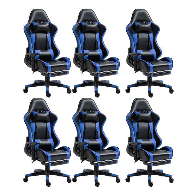 Silla de escritorio moderna silla de computadora de cuero por faux silla con ruedas con ruedas