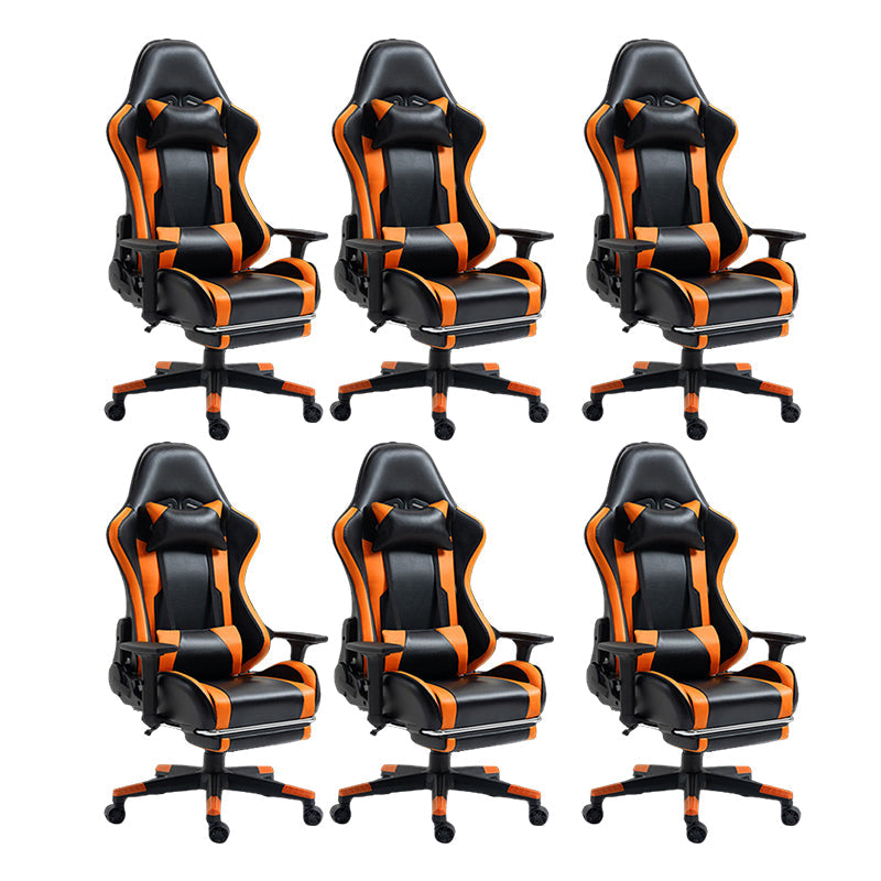 Silla de escritorio moderna silla de computadora de cuero por faux silla con ruedas con ruedas