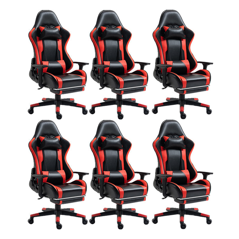 Silla de escritorio moderna silla de computadora de cuero por faux silla con ruedas con ruedas