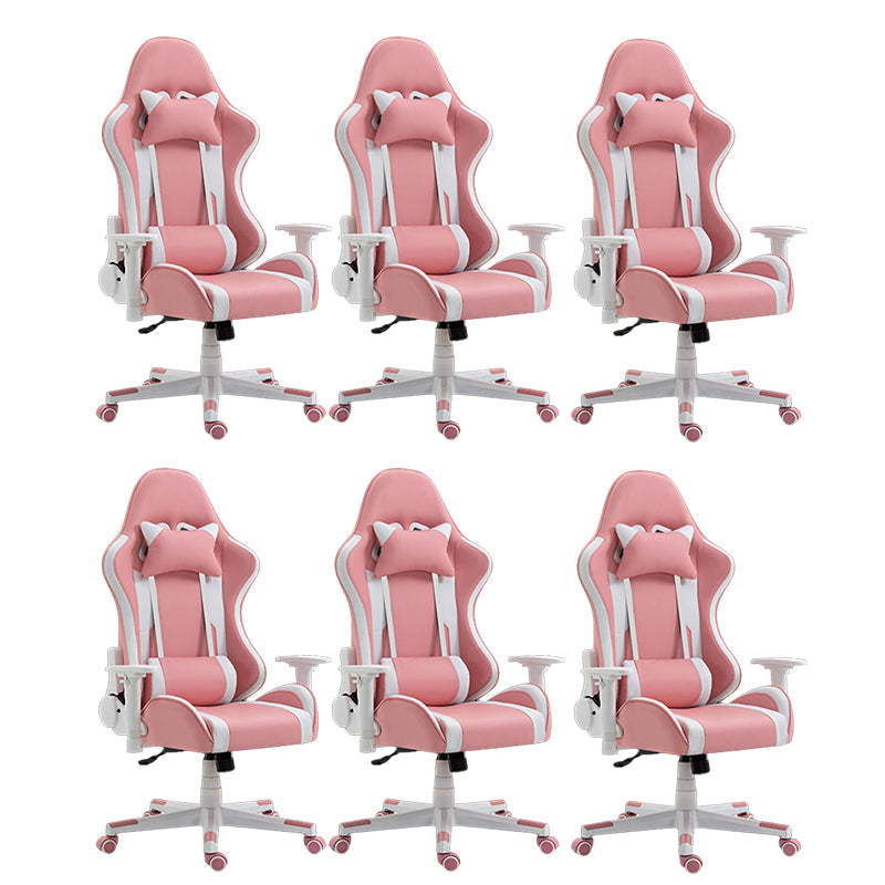 Silla de escritorio moderna silla de computadora de cuero por faux silla con ruedas con ruedas