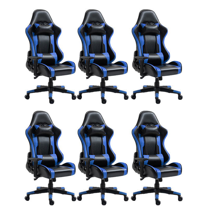 Silla de escritorio moderna silla de computadora de cuero por faux silla con ruedas con ruedas