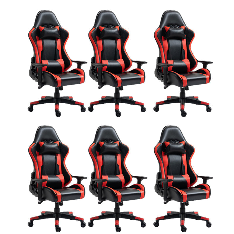 Silla de escritorio moderna silla de computadora de cuero por faux silla con ruedas con ruedas