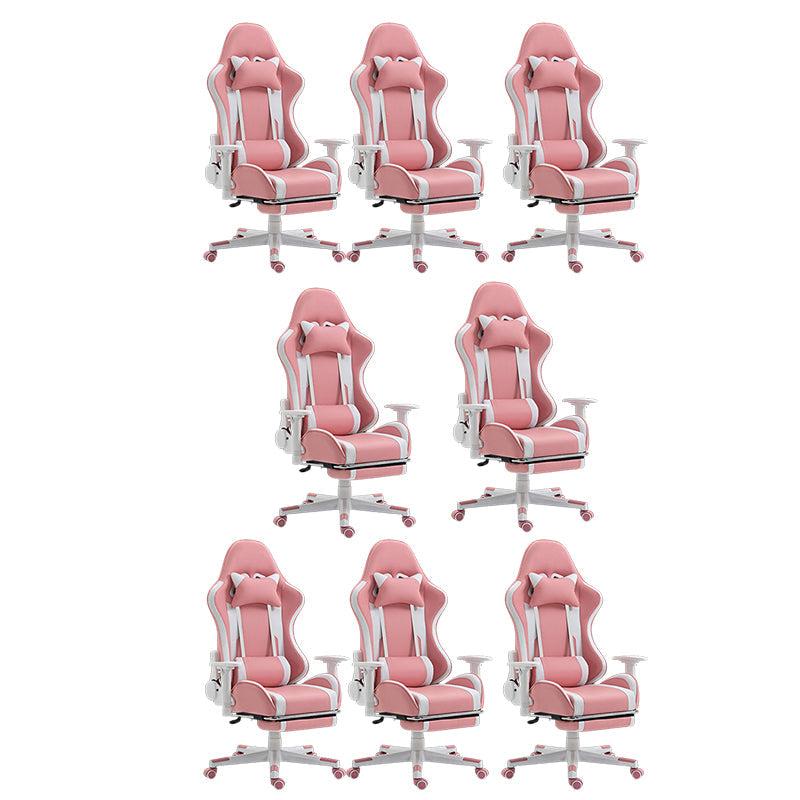 Silla de escritorio moderna silla de computadora de cuero por faux silla con ruedas con ruedas