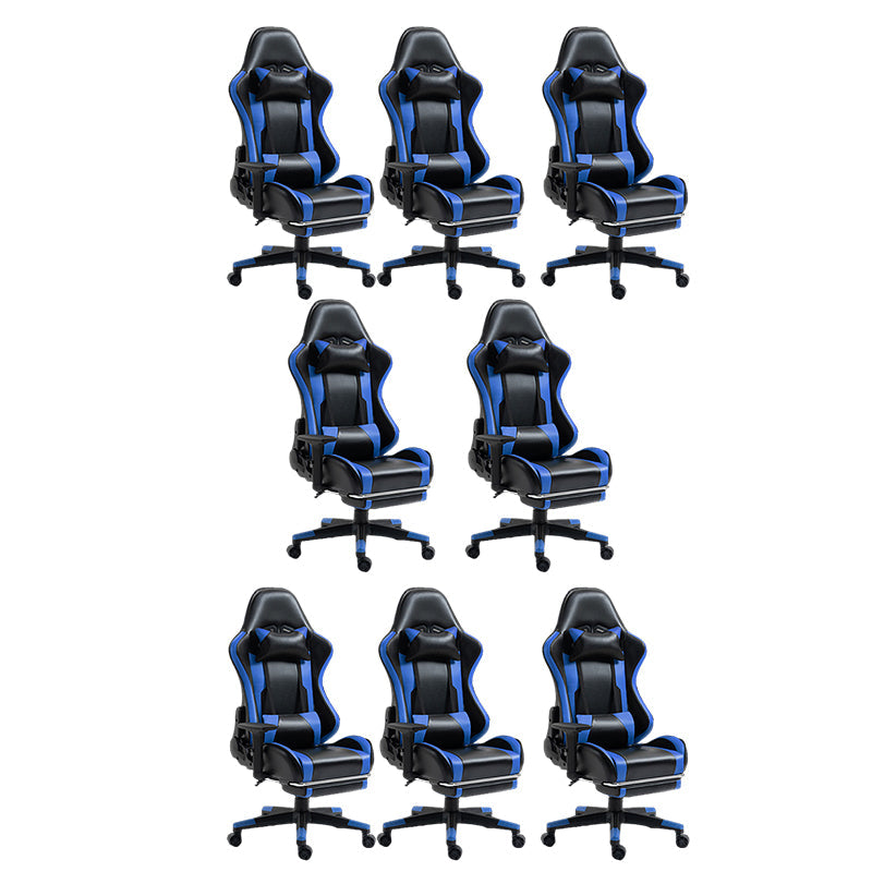 Silla de escritorio moderna silla de computadora de cuero por faux silla con ruedas con ruedas