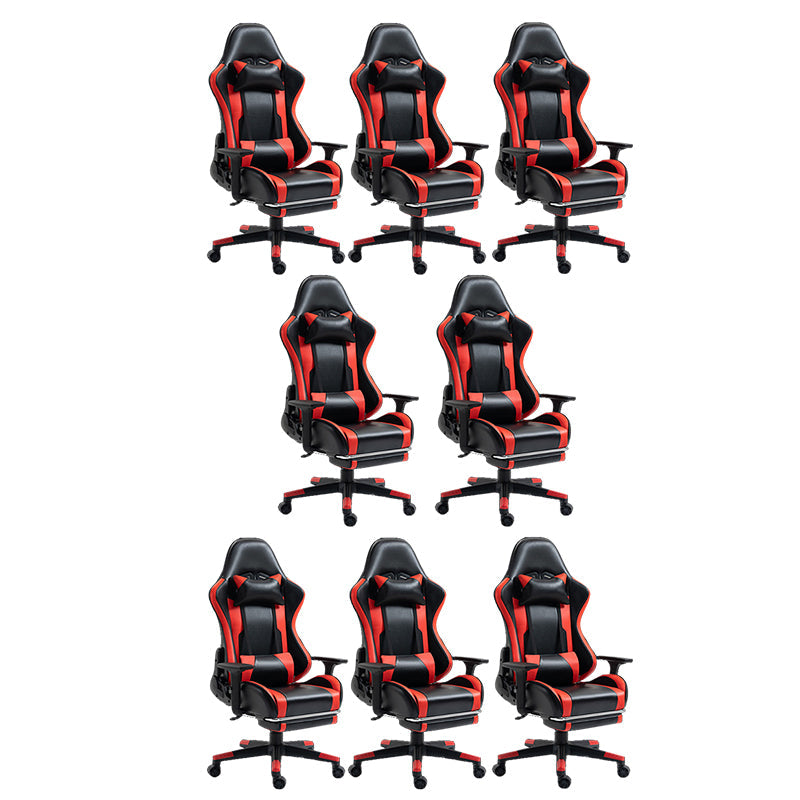 Silla de escritorio moderna silla de computadora de cuero por faux silla con ruedas con ruedas