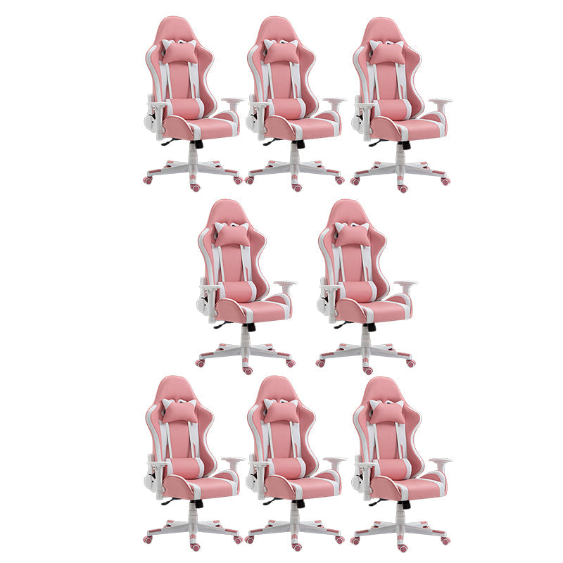 Silla de escritorio moderna silla de computadora de cuero por faux silla con ruedas con ruedas