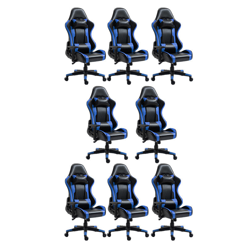 Silla de escritorio moderna silla de computadora de cuero por faux silla con ruedas con ruedas