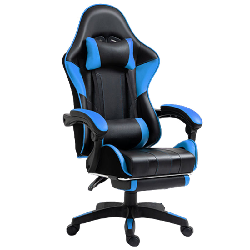 Silla de escritorio moderna silla de computadora de cuero por faux silla con ruedas con ruedas