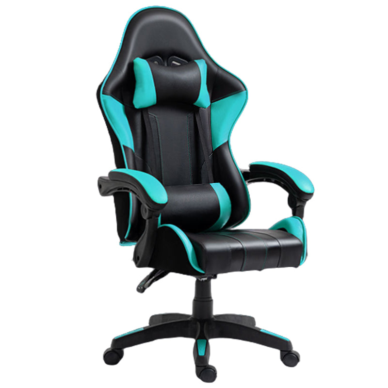 Silla de escritorio moderna silla de computadora de cuero por faux silla con ruedas con ruedas