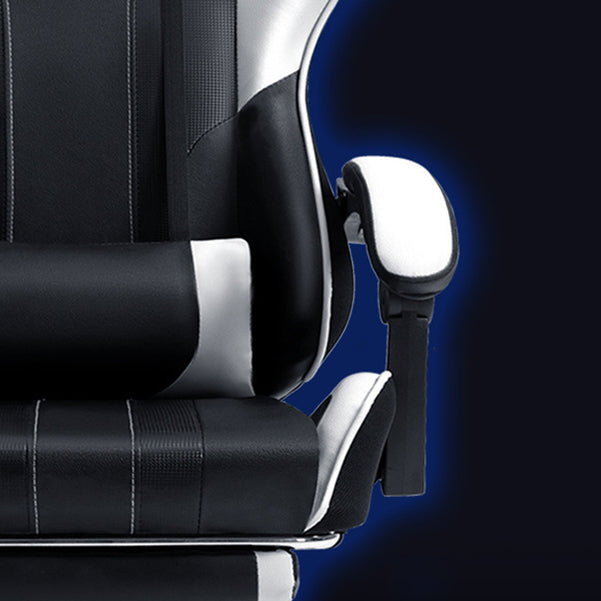 Silla de escritorio moderna silla de computadora de cuero por faux silla con ruedas con ruedas