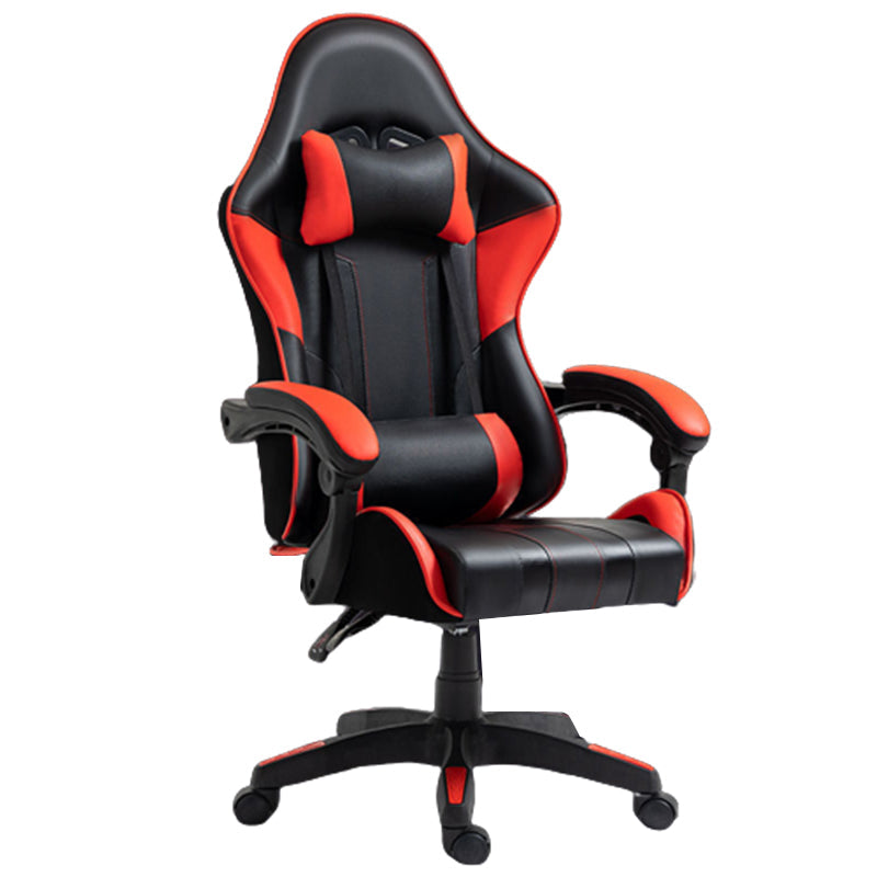 Silla de escritorio moderna silla de computadora de cuero por faux silla con ruedas con ruedas