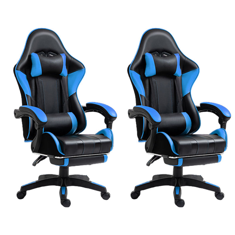 Silla de escritorio moderna silla de computadora de cuero por faux silla con ruedas con ruedas