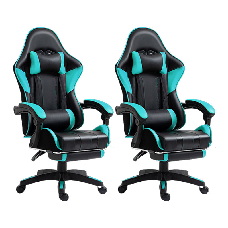 Silla de escritorio moderna silla de computadora de cuero por faux silla con ruedas con ruedas