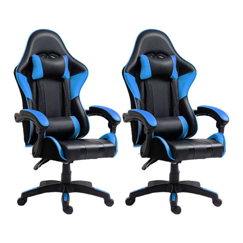 Silla de escritorio moderna silla de computadora de cuero por faux silla con ruedas con ruedas