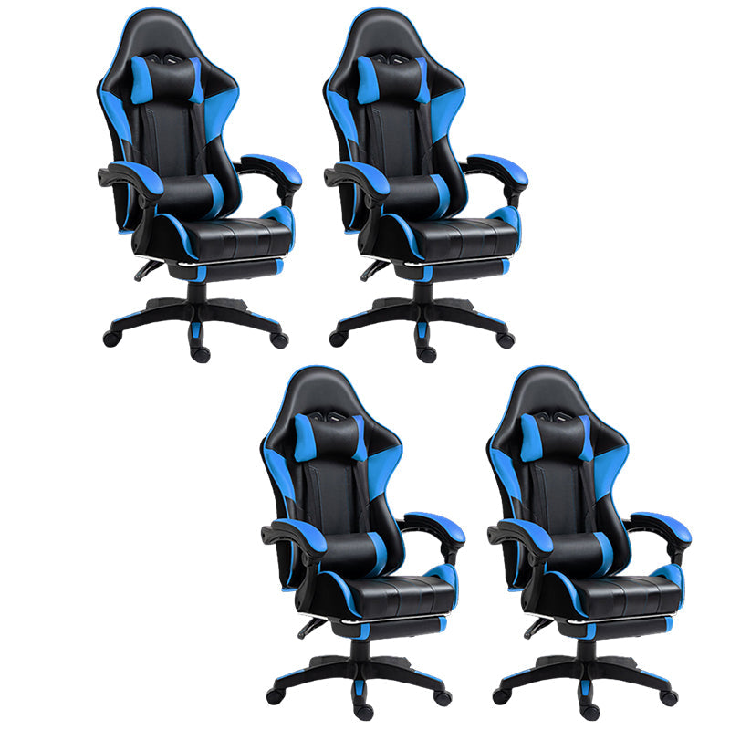 Silla de escritorio moderna silla de computadora de cuero por faux silla con ruedas con ruedas