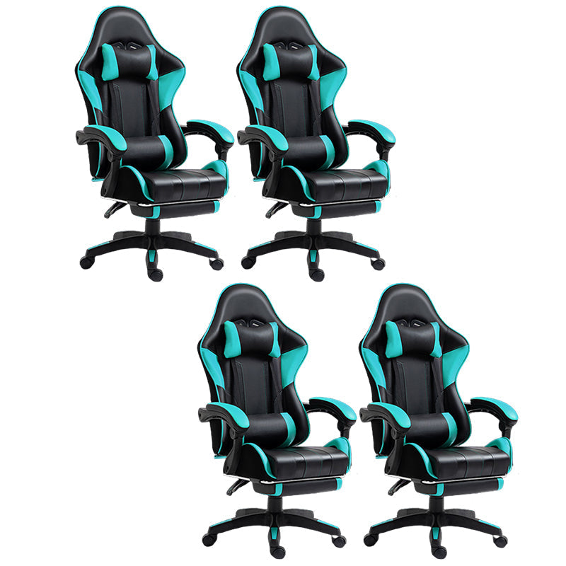 Silla de escritorio moderna silla de computadora de cuero por faux silla con ruedas con ruedas