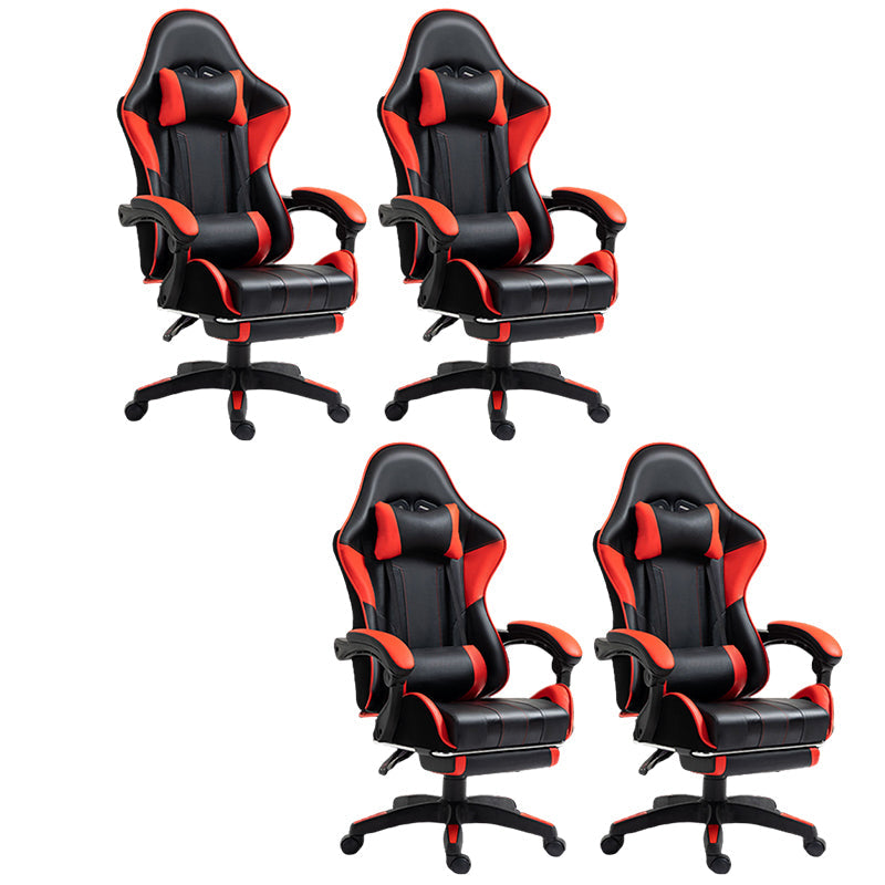 Silla de escritorio moderna silla de computadora de cuero por faux silla con ruedas con ruedas