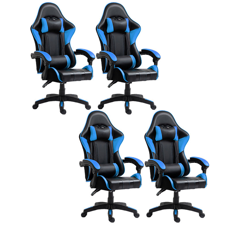 Silla de escritorio moderna silla de computadora de cuero por faux silla con ruedas con ruedas