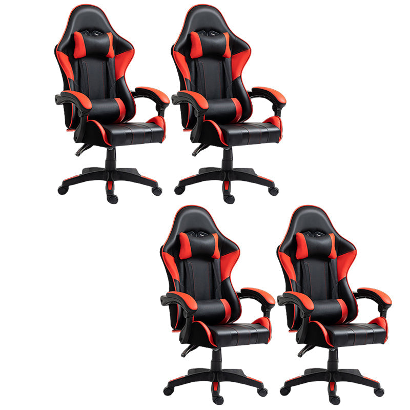 Silla de escritorio moderna silla de computadora de cuero por faux silla con ruedas con ruedas