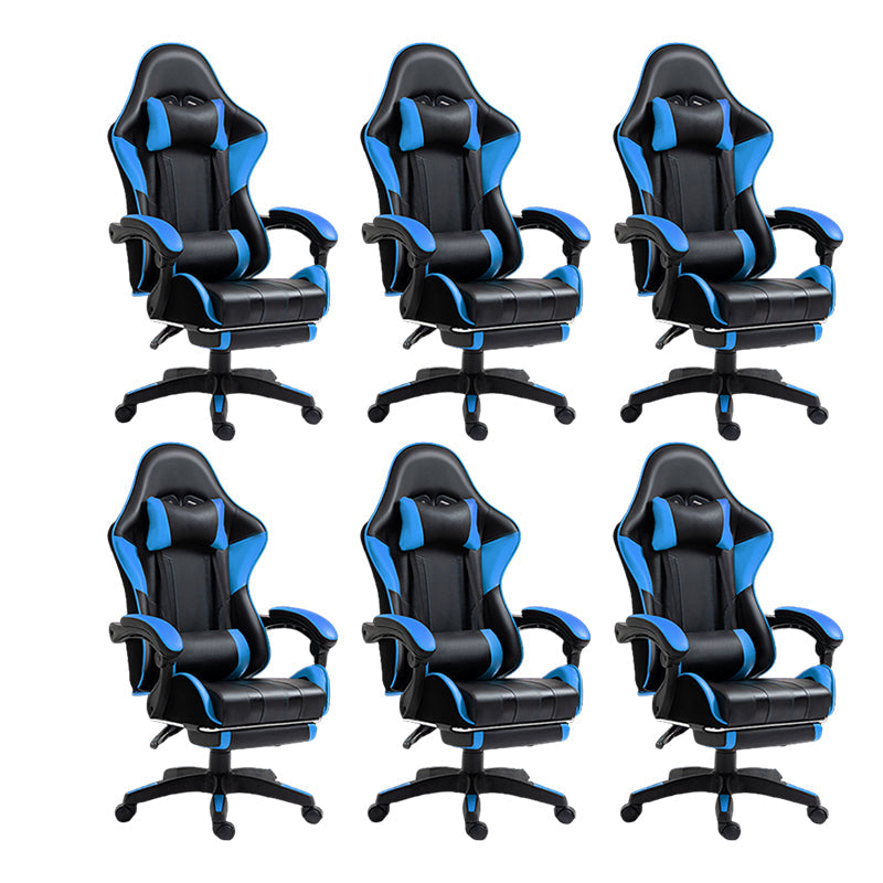 Silla de escritorio moderna silla de computadora de cuero por faux silla con ruedas con ruedas