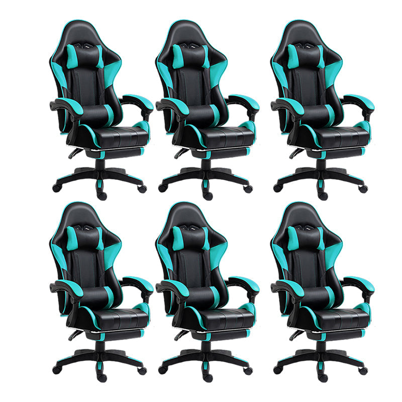 Silla de escritorio moderna silla de computadora de cuero por faux silla con ruedas con ruedas