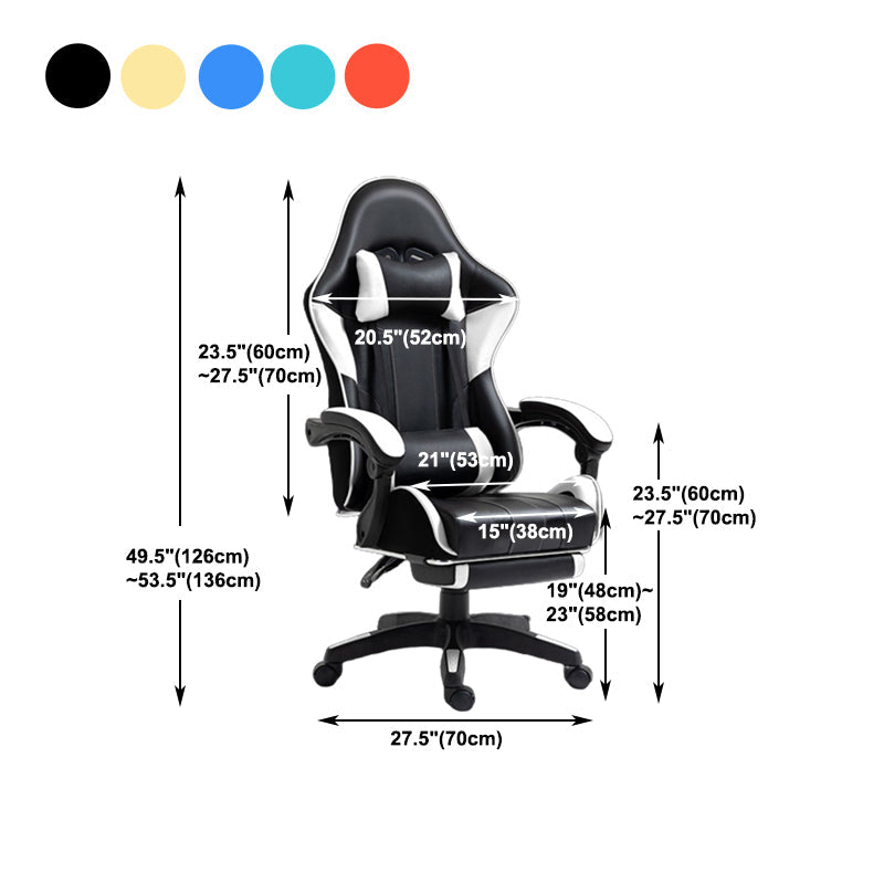 Silla de escritorio moderna silla de computadora de cuero por faux silla con ruedas con ruedas