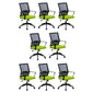 Modern Slide Office Chair with Breathable AirGrid Black Office Chair