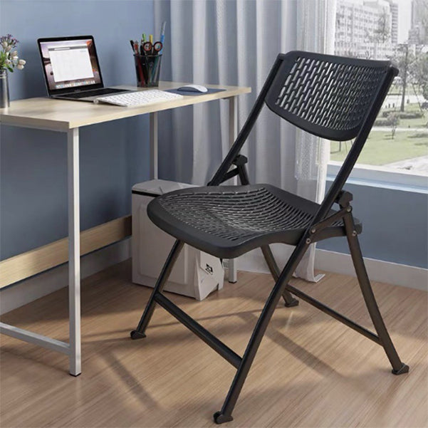 Sedia moderna per ufficio in plastica a braccia senza ruote back office sedia