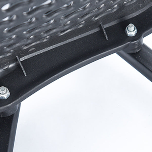 Sedia moderna per ufficio in plastica a braccia senza ruote back office sedia