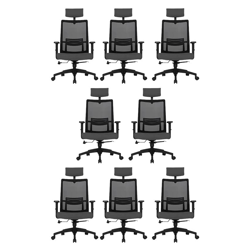 Sedia per computer moderna regolabile sedia a bracciolo sedia da scrivania in nylon