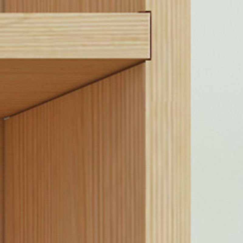 Estantería moderna de pino 9.5 "W estantería de almacenamiento cerrado con estantes