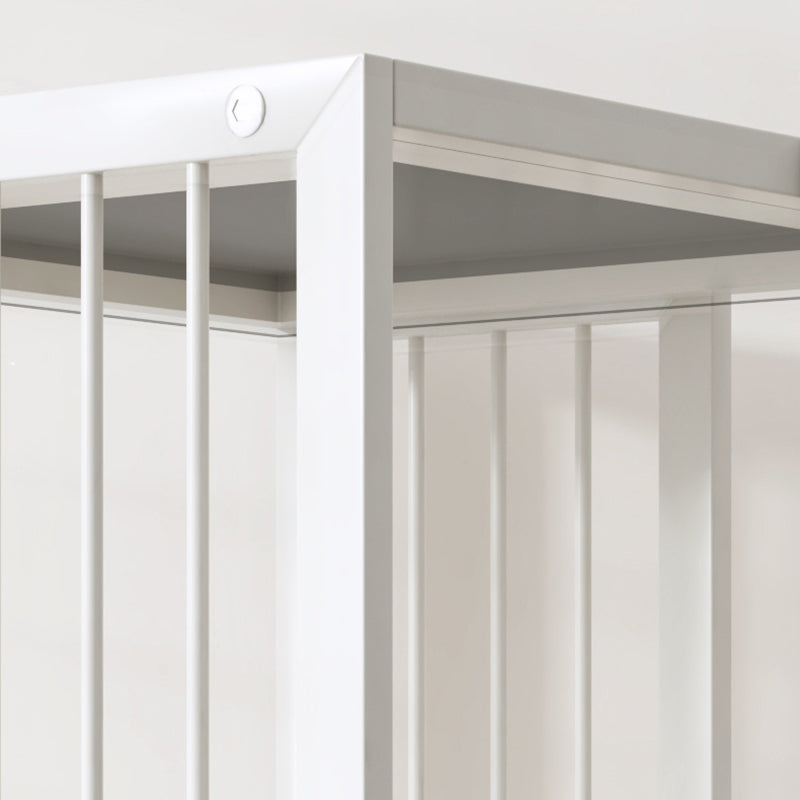 Libreria moderna in metallo puro bianco standard verticale chiuso libreria