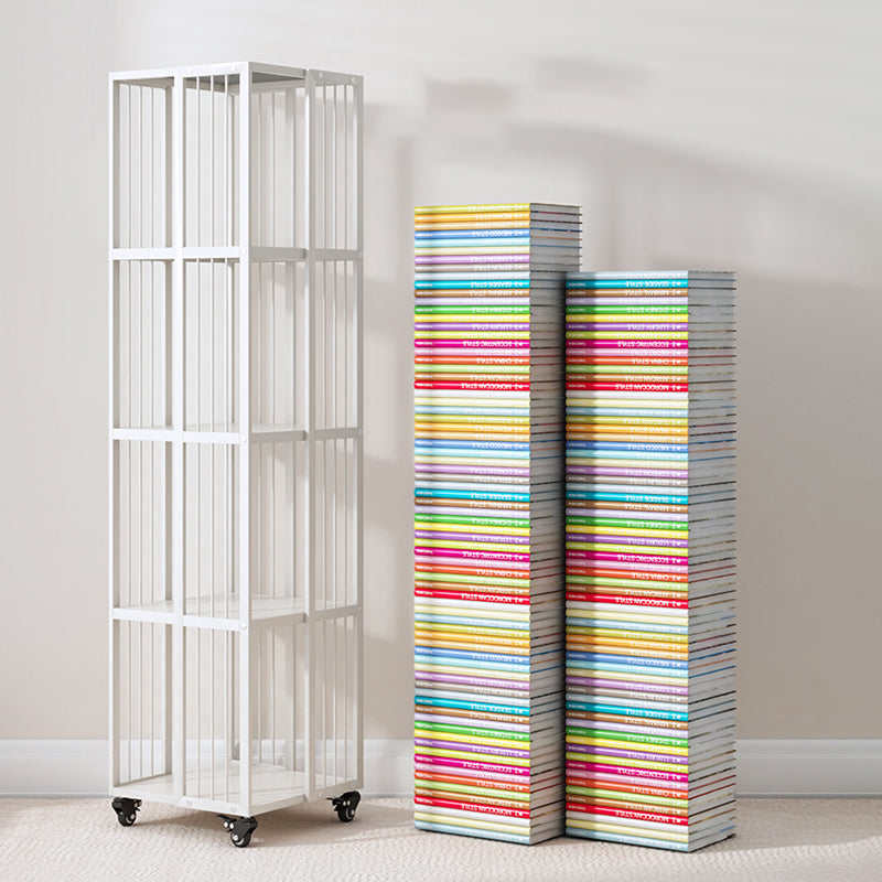 Libreria moderna in metallo puro bianco standard verticale chiuso libreria