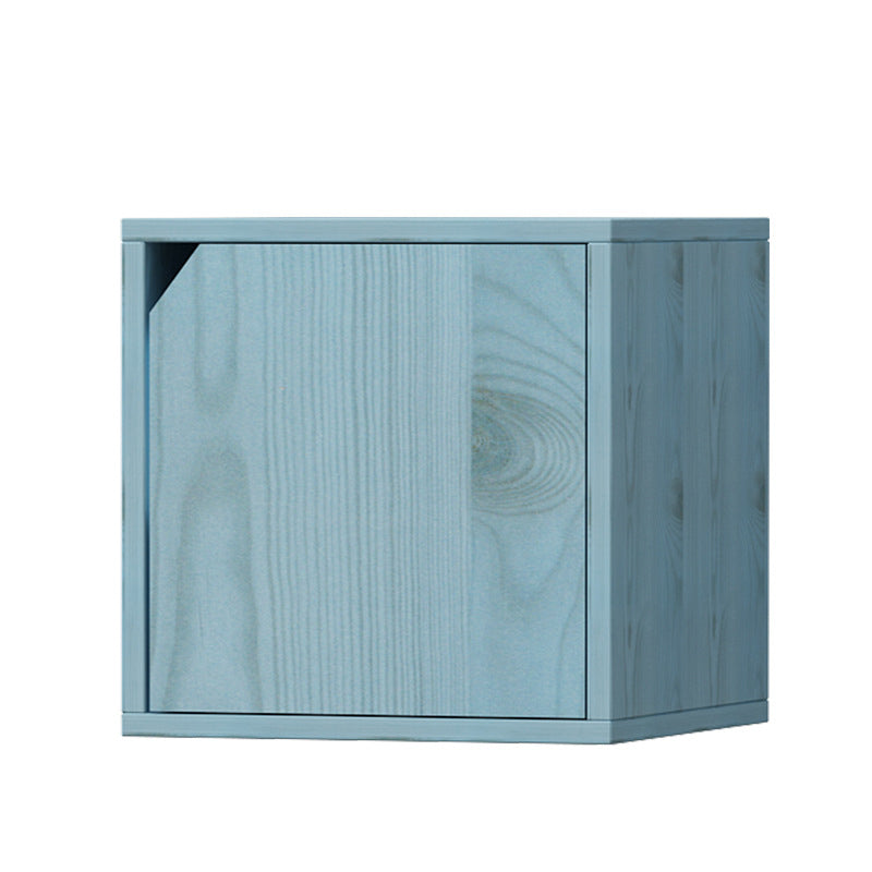 モダンキューブシェルフ本棚木材閉鎖された本の棚の勉強