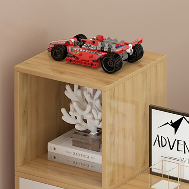 モダンキューブシェルフ本棚木材閉鎖された本の棚の勉強