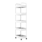 Moderne plastic boekenplank pure witte etagere open plank boekenkast