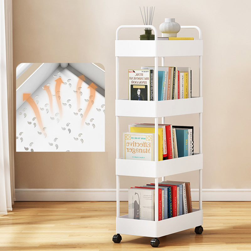 Moderne plastic boekenplank pure witte etagere open plank boekenkast