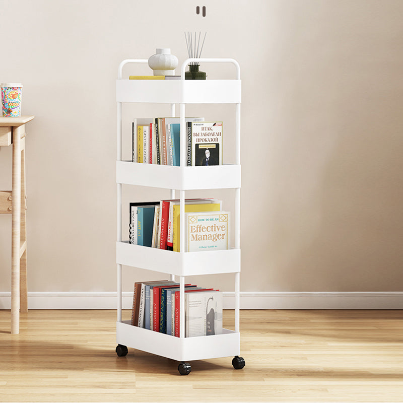 Moderne plastic boekenplank pure witte etagere open plank boekenkast
